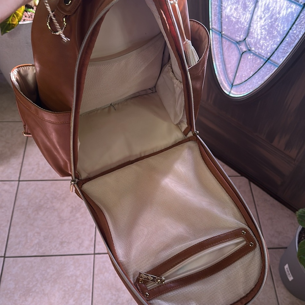 Itzy Ritzy Tan Backpack - Picture 3 of 4